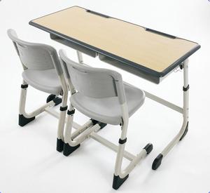 Ensemble de bureau et chaise réglables personnalisables de bonne qualité pour l'école, bureaux et chaises d'école, chaise et table doubles pour étudiants - Product Image 1