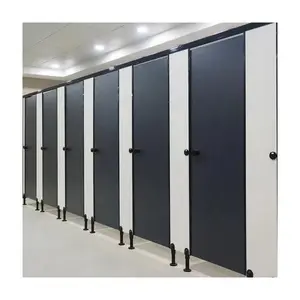 Yeni tasarım ticari duş bölümleri tuvalet bölümü tuvalet kabinleri tezgahları Hpl paneli tuvalet duvar bölmesi