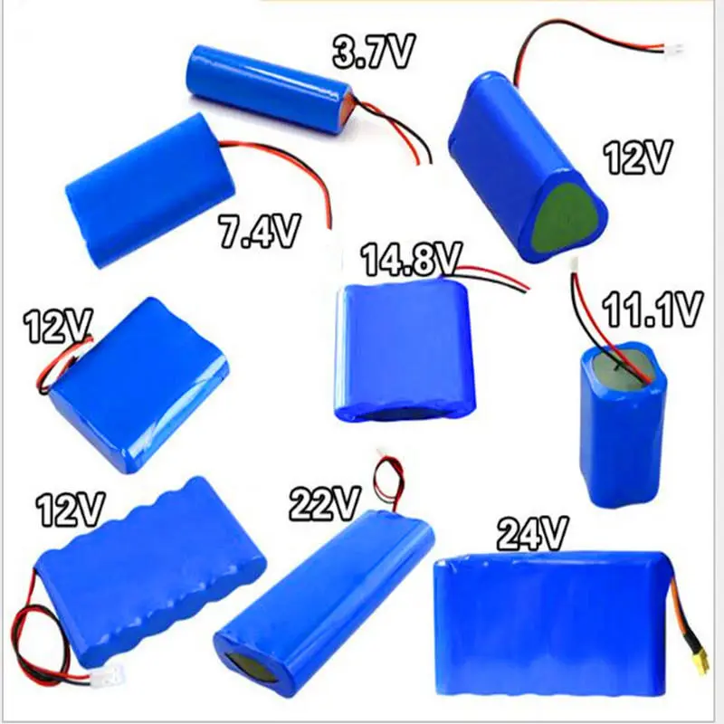 Nóng bán pin lithium 18650 2S 7.4V pin lithium poylmer 2200mAh 18650 -2S Pin 7.4V