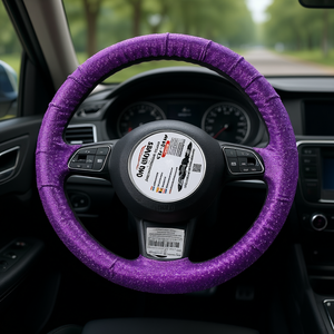 Funda para Volante con Brillantina Morada 37-38 cm, Accesorio para Auto - Product Image 3