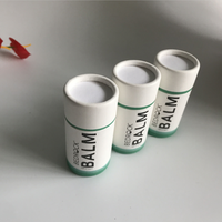 100% emballage recyclable biodégradable en carton Push Up déodorant bâton conteneurs blanc noir brun Kraft baume à lèvres papier Tube