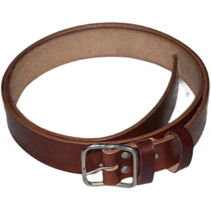 Cinturón de Cuero Vacuno con Hebilla de Acero Rectangular de 130 cm, Cinturón de Cuero Genuino Vintage y Duradero - Product Image 3