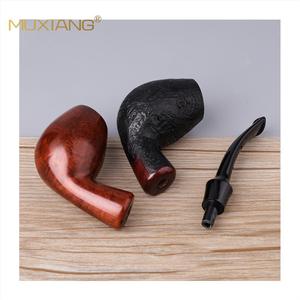 Muxiang Briarwood Tobacco Pipe Bent Type Handcrafted Solid Wood Custom Made For Smoking - Product Image 5