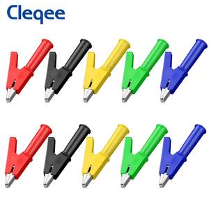 Cleqee <span class=keywords><strong>P2002</strong></span> 20A pinces crocodiles avec douille 4mm 1000V pince crocodile robuste pince de test de sécurité électrique - Product Image 1