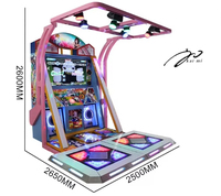 Machine de jeux de danse Kaimi Arcade 55 pouces HD à monnayeur pour 2 joueurs, Hip-hop, pour centres commerciaux, en anglais