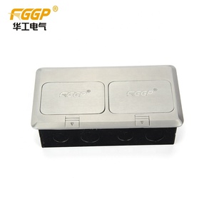GCC SASO SABER Approved Saudi Arabia 2 UK Power Outlets Double Pop-Up Floor <strong>Socket</strong> with <strong>RJ45</strong> SDK 10A Self Grounding - Product Image 4