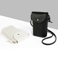 Op maat gemaakte premium slanke dames tas, stijlvolle geweven crossbody & telefoon tas, verstelbare schouderband voor iPhone, SAMSUNG, HUAWEI