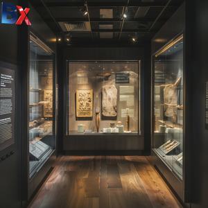 Vetrina museo personalizzabile con climatizzatore e illuminazione a LED per manufatti e oggetti d'antiquariato vetrina - Product Image 2