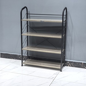 <span class=keywords><strong>Scarpiera</strong></span> Moderna Minimalista in Ferro a Più Ripiani, Armadietto Salvaspazio Ultra Sottile da Parete con <span class=keywords><strong>Dimensioni</strong></span> 64x23x90cm - Product Image 1