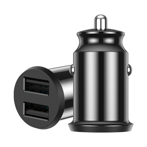 Chargeur de voiture USB Mini USB 4.8A 2 ports, charge rapide 3.1A, adaptateur téléphone 5W en plastique - Product Image 1