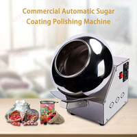 Machine à enrober les bonbons au chocolat, les cacahuètes, le sucre, les dragées, la crème glacée, 110V 220V