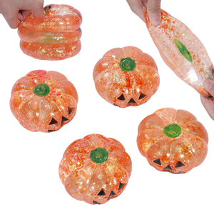 Jumbo Pumpkin Maltose <b>Squeeze</b> <b>Ball</b> - Slow Rebound Stress Reliever for Halloween, Thanksgiving, Party Favors & Anxiety Relief - Product Image 4