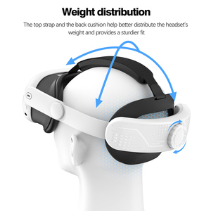 Nouvel accessoire de jeu vidéo de réalité virtuelle : casque Elite avec sangle de tête remplaçable compatible avec Meta Quest 3/3s - Product Image 5