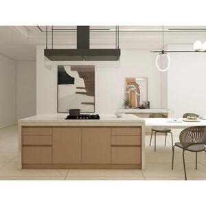 Gabinetes de Cocina <span class=keywords><strong>Prima</strong></span> con Acabado Laca de Superficie Lisa, Construcción de Madera Sólida <span class=keywords><strong>Natural</strong></span> - Product Image 5