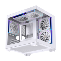 LOVINGCOOL 2026 Boîtier PC Gaming Ordinateur de Bureau M-ATX/ITX le Plus Populaire Tours d'Ordinateur RGB Boîtiers Ordinateur de Bureau Gaming Bureau PC
