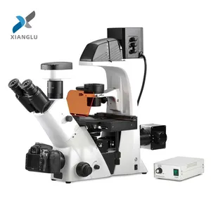 XIANGLU Biological microscope price fluorescent microscope trinocular microscope with camera