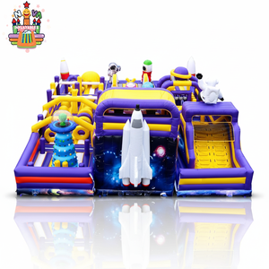 Parque Inflable Comercial con Temática Espacial, Castillo Inflable Grande con Tobogán, Castillo Inflable Gigante de PVC, Trampolín Inflable para Niños - Product Image 3