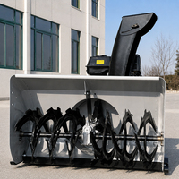 Souffleuse à neige à essence 16HP de 1000 mm, automotrice sur chenilles, avec tarière pour le nettoyage des trottoirs et des fermes