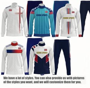 Tute sportive Unisex da <span class=keywords><strong>donna</strong></span> personalizzate in cotone bianco <span class=keywords><strong>Tech</strong></span> da uomo set 1688.Com tuta Vintage invernale per adolescenti - Product Image 2