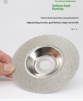 Disque de meulage diamanté électroplaqué de 100 mm pour polissage du verre, de la pierre et de la céramique, disque de meulage pour meuleuse d'angle