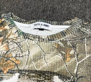 T-shirts en coton personnalisés avec impression DTG graphique camouflage intégral, coupe thermique ample, en maille gaufrée à manches longues pour hommes – Fabricants - Product Image 4