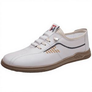 รองเท้าเดินลำลองหนังแท้สำหรับผู้ชาย ขายดี ดีไซน์ใหม่รับฤดูใบไม้ผลิ แบบผูกเชือก พื้นยางนุ่มกันลื่น แฟชั่น - Product Image 4