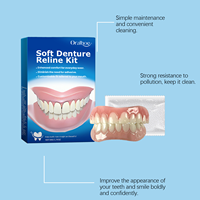 Kit professionnel de reline de prothèse dentaire souple appareil dentaire simulé couverture de prothèse dentaire couverture de placage de blanchiment des dents