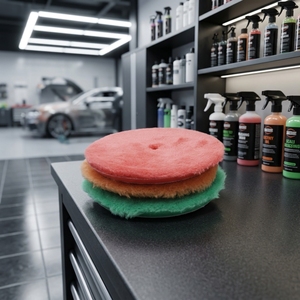 Disco de Esponja Verde de 6 Pulgadas de Buffing King, Meticulosamente Elaborado, Diseñado Específicamente para Pulir Vidrios de Automóviles - Product Image 3