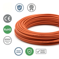 Fil de silicone 22AWG 0,3 mm² 22 gauge 8000V haute tension, souple, en cuivre OFC étamé, pour sonde de détection BMS et micro-transformateur