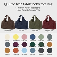 Sac fourre-tout matelassé et rembourré de grande capacité pour femme, sac à bandoulière quotidien, sac de transport rembourré