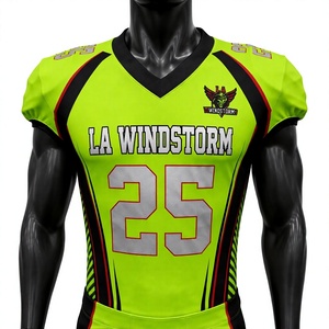 ชุดเสื้อฟุตบอล LA Windstorm สีเขียวแบบซับลิเมชั่นสำหรับผู้ชาย แขนกุด คอวี ระบายเหงื่อได้ดี ทรงสปอร์ต - Product Image 2