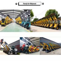 Petite pelleteuse chine avec chargeur frontal et pelle rétro 1000kgs MR15-10