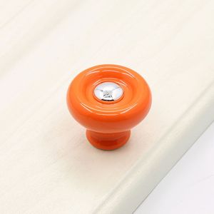 彩色圆形陶瓷旋钮橱柜家具门旋钮和手柄 - Product Image 5