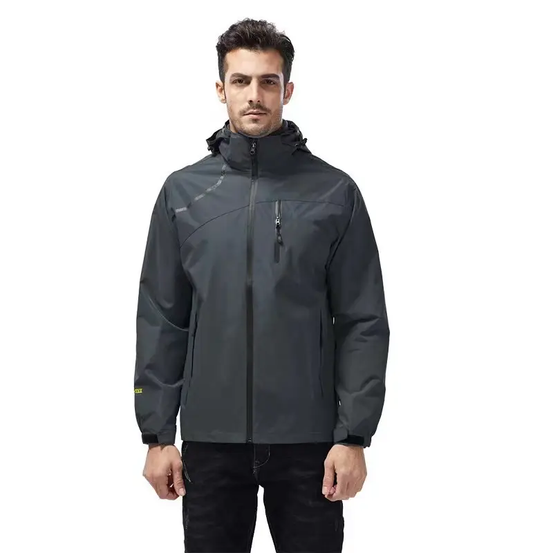 Оптовая продажа, мужские куртки больших размеров на заказ, Весенняя ветрозащитная и непромокаемая куртка для пеших прогулок и бега, спортивное пальто для мужчин