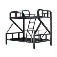 Lit superposé en métal robuste réglable sur mesure, lit double moderne avec échelle, pour dortoir, appartement, usage commercial, en acier robuste