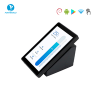Portworld Écran tactile intelligent IPS 5,5 pouces avec WiFi Android 14 RS485 POE avec support et pouvant être placé sur le bureau