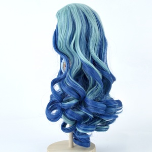 US Vente chaude 43cm 45cm 18 pouces poupée américaine cheveux accessoires filles <span class=keywords><strong>jouet</strong></span> accessoires synthétique 26cm <span class=keywords><strong>tête</strong></span> poupée perruques - Product Image 5