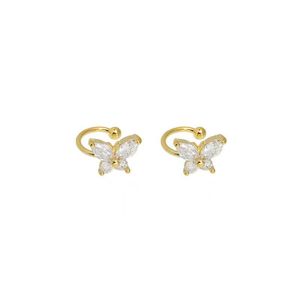 Vente en gros d'usine, boucles d'<span class=keywords><strong>oreilles</strong></span> à clip papillon en strass exquises pour femmes, boucles d'<span class=keywords><strong>oreilles</strong></span> à clip pour l'os de l'oreille, bijoux quotidiens - Product Image 5
