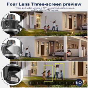 <span class=keywords><strong>Cam</strong></span>éra <span class=keywords><strong>de</strong></span> sécurité extérieure Minlang à trois objectifs, suivi automatique, WiFi sans fil, IP66, <span class=keywords><strong>cam</strong></span>éra CCTV pour chantier <span class=keywords><strong>de</strong></span> construction, ranch, villa - Product Image 6