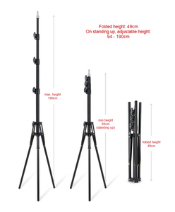 Nhiếp Ảnh Ánh Sáng <span class=keywords><strong>Softbox</strong></span> 4 Phân Đoạn Nhẹ Di Động Ánh Sáng Đứng Cho Reflector Ring Flash Umbrella <span class=keywords><strong>2</strong></span> Mét Ánh Sáng Đứng - Product Image 4