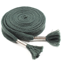 Conception personnalisée 5mm 6mm cordon de serrage plat en nylon non élastique avec embouts en métal impression logo vêtement utiliser cordon de serrage