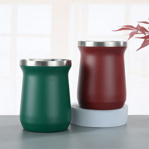 Taza <span class=keywords><strong>de</strong></span> <span class=keywords><strong>Mate</strong></span> <span class=keywords><strong>de</strong></span> Acero Inoxidable <span class=keywords><strong>de</strong></span> 8 oz, Aislada al Vacío, para Camping, Té y Café, Portátil y Ecológica, en Oferta - Product Image 5