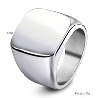 316L Herren Metallring-Rohlinge Neueste Vergoldete Fingerring-Designs Modischer Einfacher Silberner Edelstahlring