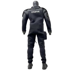 उच्च गुणवत्ता वाले ओएम 100% वाटरप्रूफ सूट 3 मिमी नियोप्रोन तरल सील वापस जिपर पुरुषों स्कूबा डाइविंग ड्राई सूट - Product Image 3