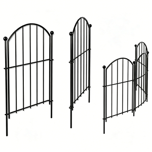 Paquete de 10 Cercas Metálicas Arqueadas para Jardín, con Recubrimiento en Polvo, Resistentes al Óxido, Barrera de Seguridad para Animales, para Jardín de Flores y Vegetales, Ecológicas - Product Image 1