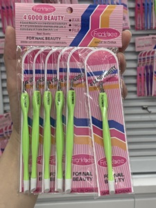 Shuangqiao <span class=keywords><strong>IVON</strong></span> Modelo 1, Juego de 6 Piezas de 3 Empujadores de Cutículas de Doble Punta con Mango Blanco para Manicura - Product Image 2
