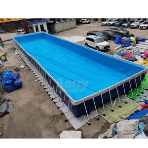 0.9Mm PVC Chuyên Nghiệp Khung Thép Di Động Trong Mặt Đất Trên Mặt Đất Hồ Bơi Piscine Thường Xuyên Hồ Bơi Cấu Trúc Hồ Bơi - Product Image 6