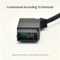 Cable de programación USB A macho a conector terminal personalizado, ensamblaje de cableado de PVC para descarga de datos de controladores industriales