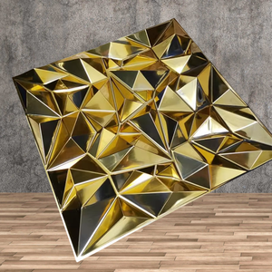 Chất lượng cao không thấm nước PVC chống cháy tường bảng điều khiển 3D nhà trang trí PVC tường Bảng điều khiển - Product Image 1