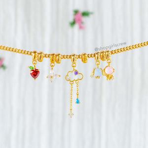 Collar con Colgante de Flor de Cristal de Moda, con Retención de Color de 18K, Popular en Europa y Estados Unidos, Chapado en Cobre para DIY - Product Image 1